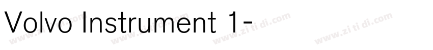 Volvo Instrument 1字体转换
